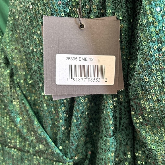 Mac Duggal 26395 NWT SEQUIN WRAP EVENING GOWN - Picture 6 of 8